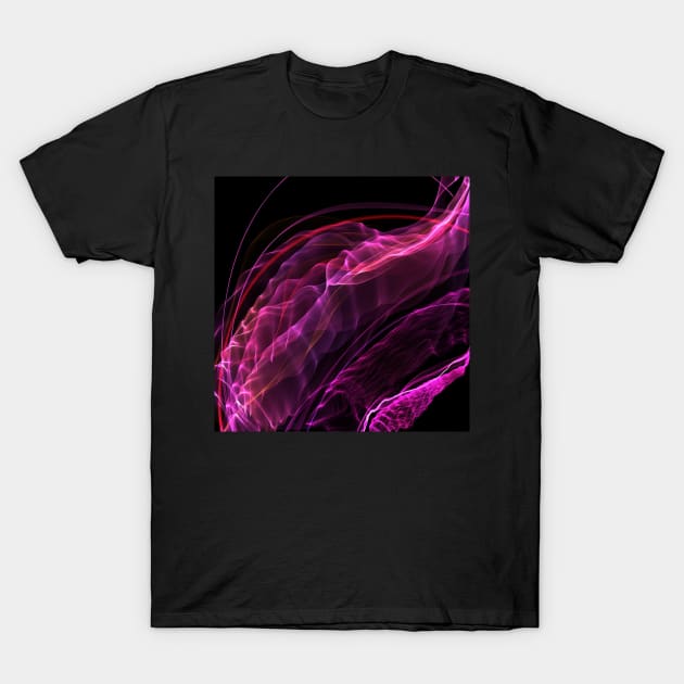 Cool vs hot - Abstract pink flames. T-Shirt by CreaKat